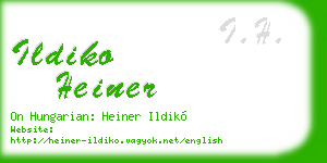 ildiko heiner business card