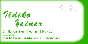 ildiko heiner business card